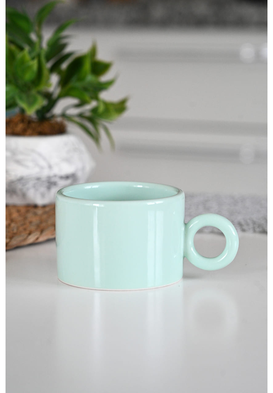 PASTEL YEŞİL NESCAFE FİNCANI
