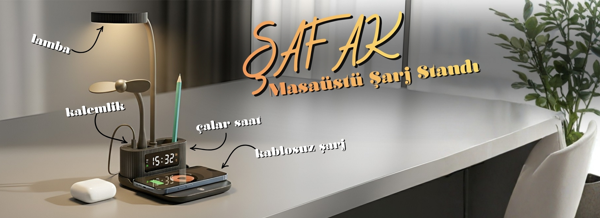 Kablosuz şarj standı promosyon ürünü